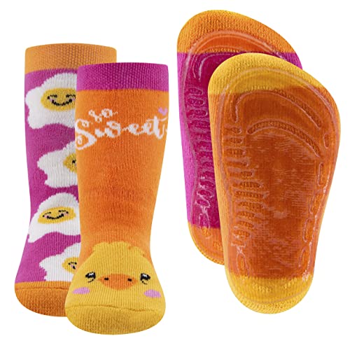 EWERS 2er-Pack Stoppersocken mit Motiv Küken & Ei, Socken mit...