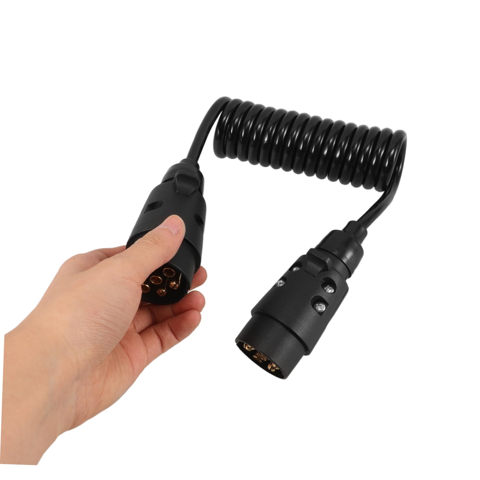 VALICLUD Conector de Cable para Remolque de Metros Pines con Adaptador de Cable para Camiones y RV Instalación Simple y Estable Compatible con Múltiples Vehículos
