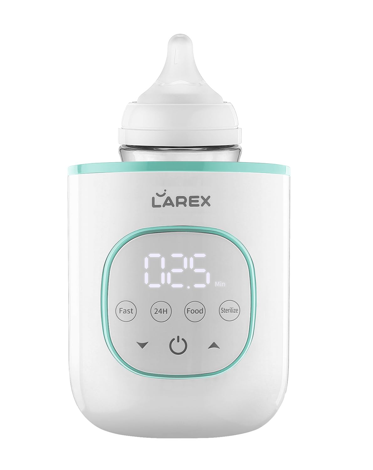 LAREX Bottle Warmer, Fast Baby Bottle Warmer for Breastmilk and Formula, with Timer and Accurate Temp Control, 8-in-1 Baby Milk Warmer BPA Free with