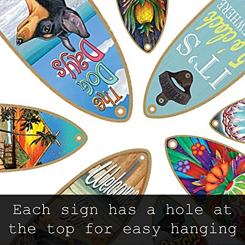 SJT ENTERPRISES, INC. Margarita - Take Life with a Grain of Salt, a Wedge of Lime and a Shot of Tequila 5" x 16" Funny Surfboard Décor Wood Plaque Bar Sign (SJT41305) - Image 3