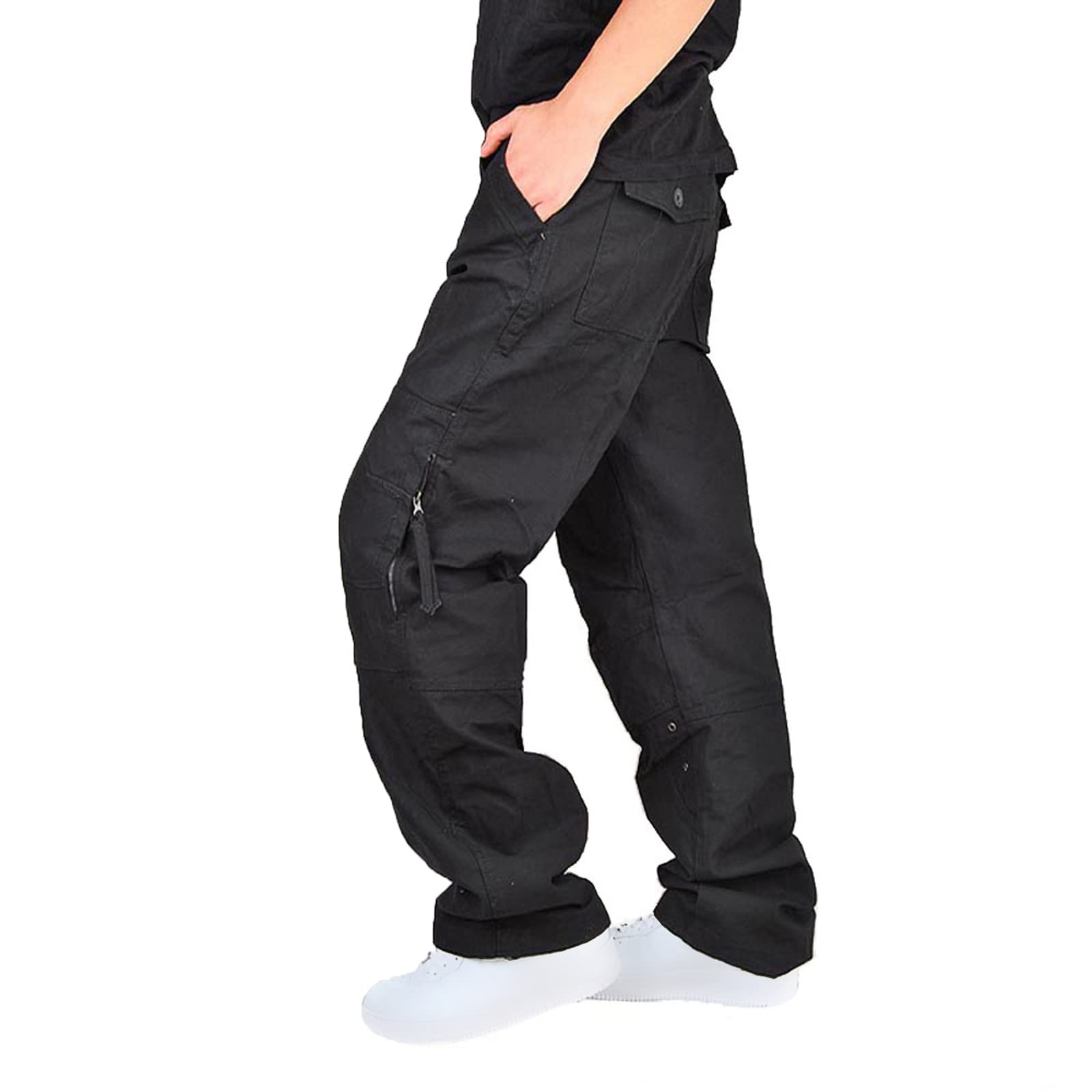 Muscularfit Mens Sweatpants Big And Tall Multi Pockets Cargo Pants