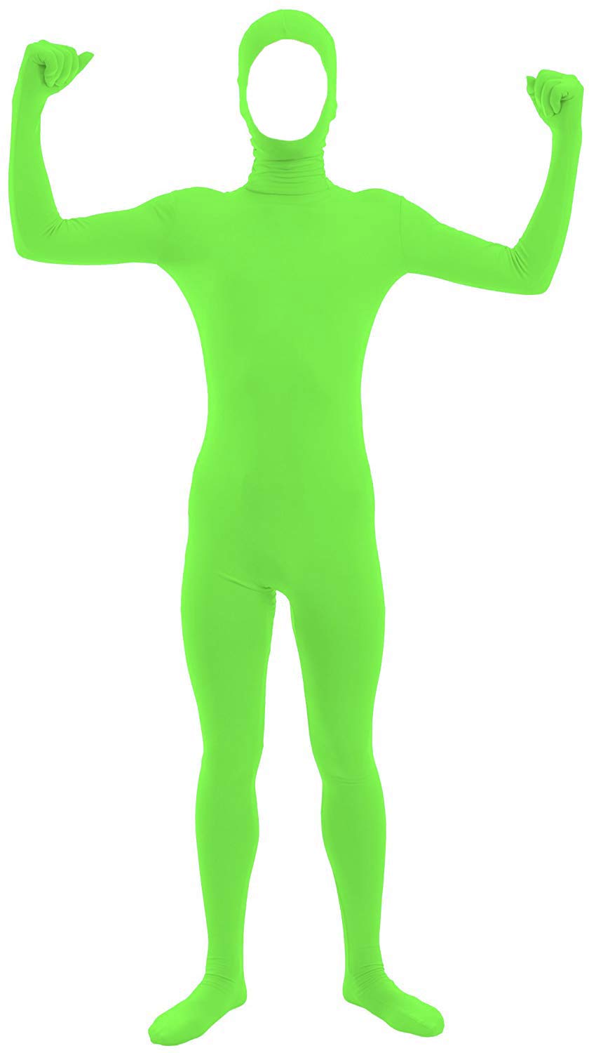 Aniler Men's and Women's Spandex Open Face Full Body Zentai Costume Bodysuit