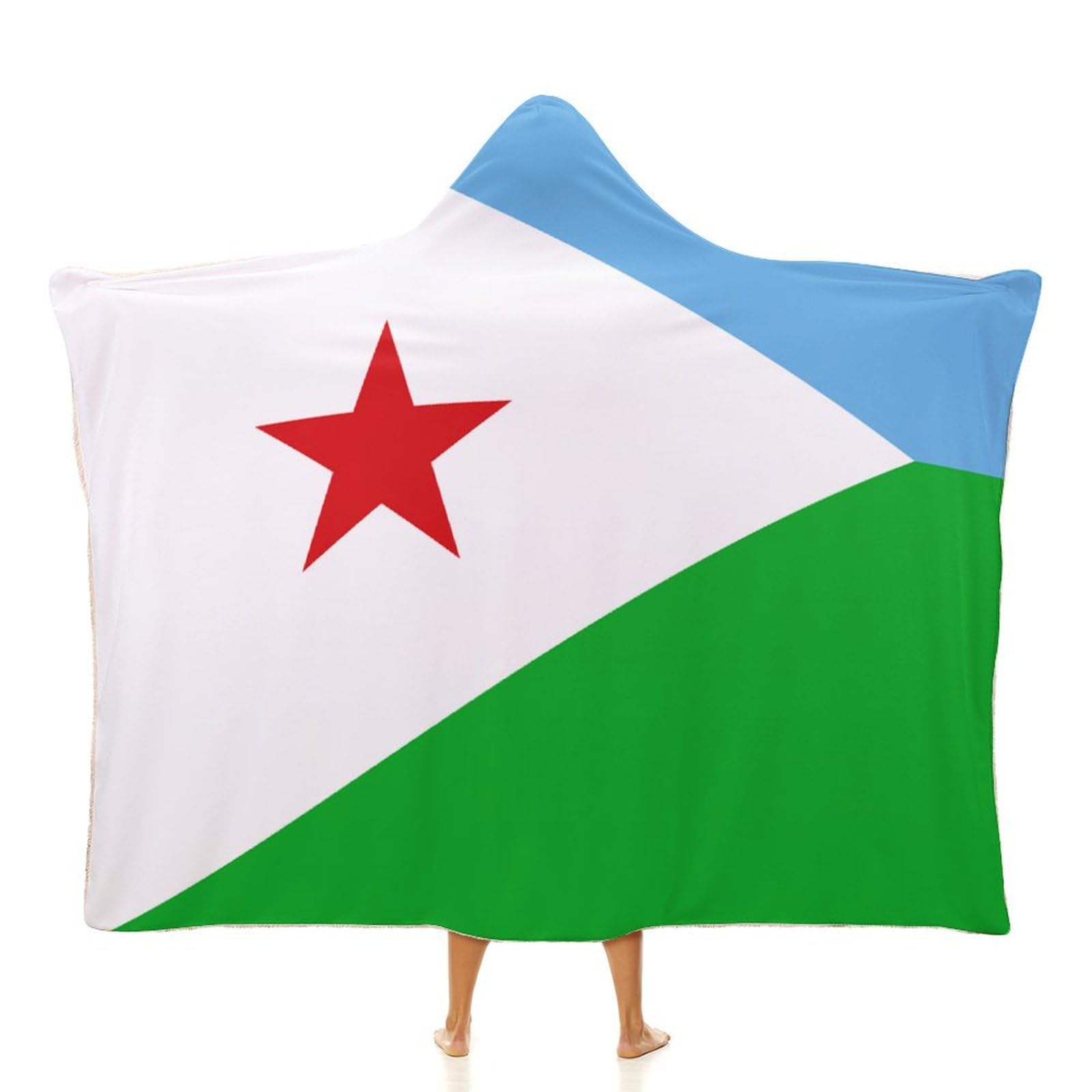 Couverture polaire Djibouti pour lit et voyage 152x203cm