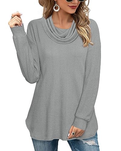 Pullover Mit Wasserfallkragen