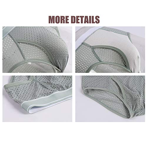 Ouruikia Men’s Underwear Briefs Sports Performance Briefs Mesh Active Underwear Quick Dry Briefs 5