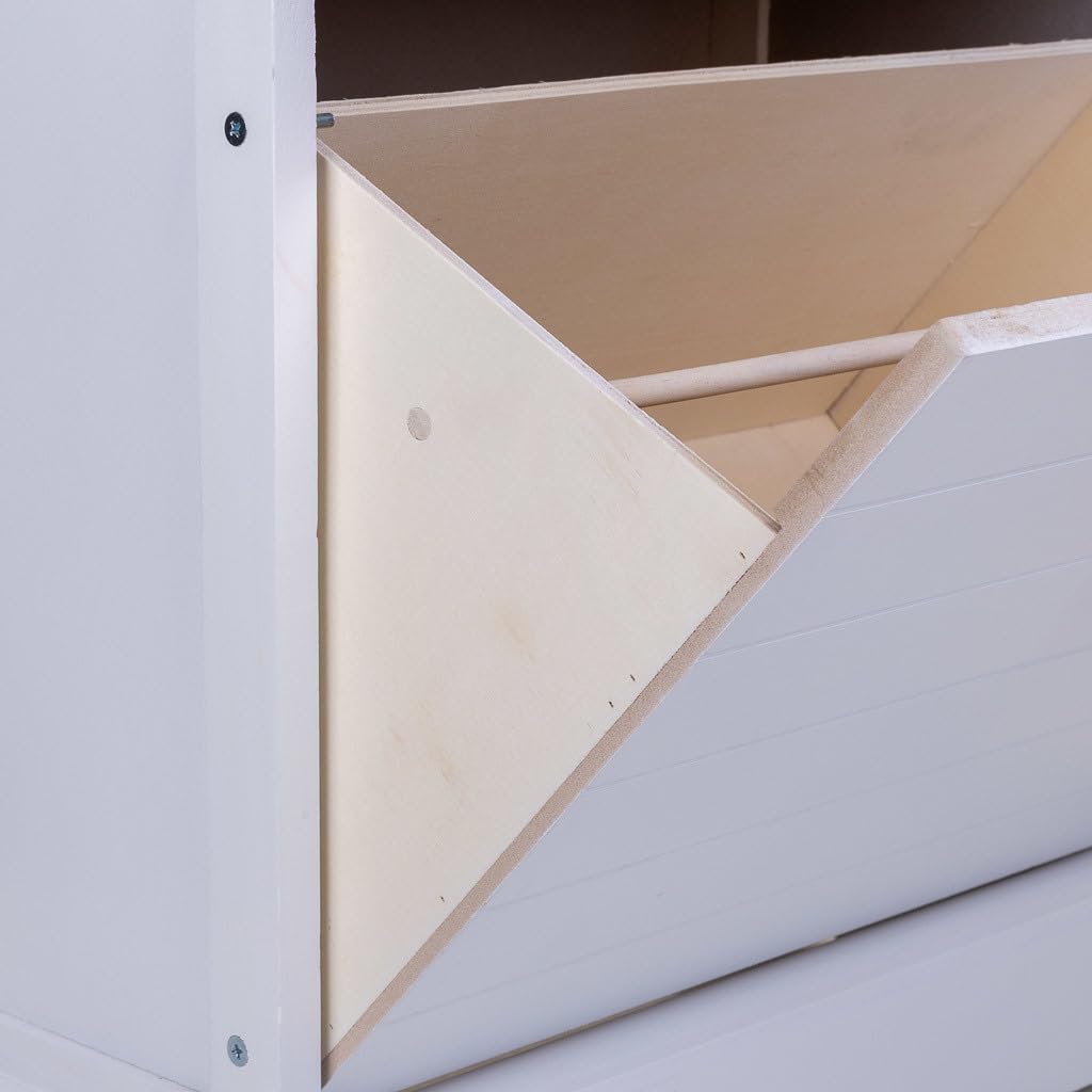 WANDERLUST DECO Zapatero de Madera Blanco 50x28x58
