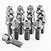 Price comparison product image BITS4REASONS - NEW MODEL E TECH COMPATIBLE WITH VW AUDI SEAT SKODA BENTLEY O/E QUALITY WHEEL BOLT SET (16PCS) M14 x 1.5 x 28 17X R13 -SILVER
