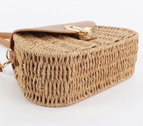 Bolso satchel pequeño beige para mujer de verano miniatura 5