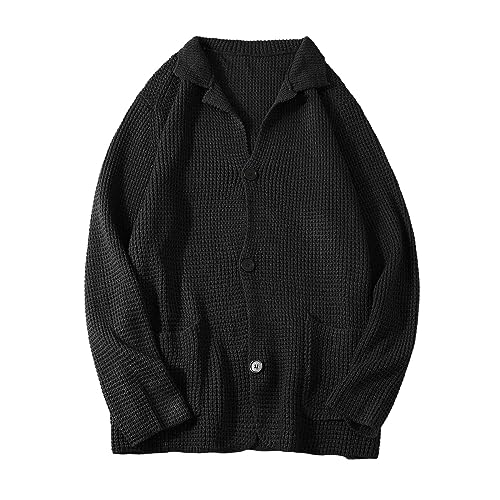 Chaqueta lana hombre ligera con cuello en V para evitar frio