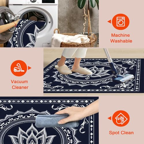 Moquette pour chambre douce motif mandala géométrique design raffiné - 7