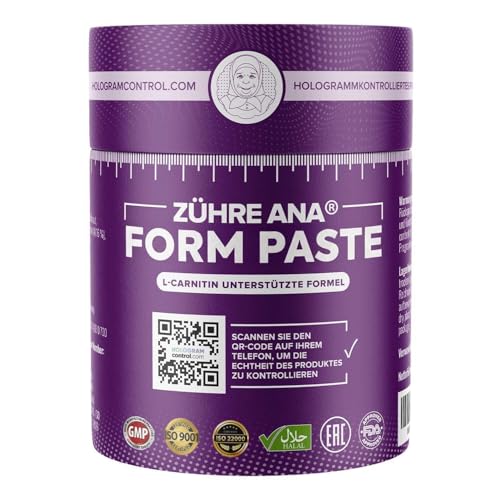 Zühre Ana Form Paste – Ausgewählte Inhaltsstoffe für eine bewusste Ernährung – mit L-Carnitin – Vielseitig verwendbare Paste mit angenehmem Geschmack – Ideal für eine ausgewogene Lebensweise