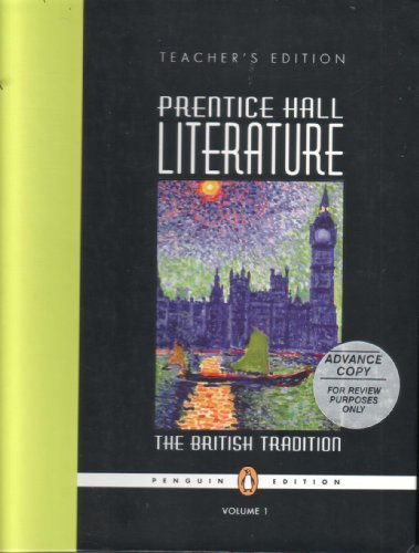 LITERATURE:BRITISH TRADITION V.1 (TE)(PENG) 013131761X Book Cover