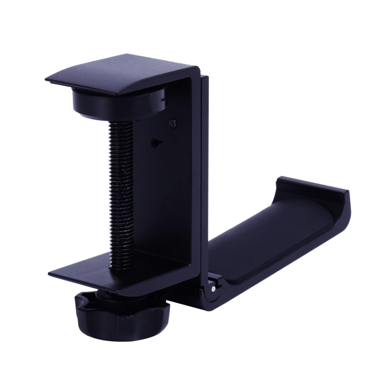 Hemobllo 2piezas Soporte De Auriculares De Metal para Escritorio Gancho Duradero y Práctico para Almacenamiento De Auriculares Casa Oficina y Escuela Negro