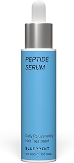 Blueprint Bryan Johnson Hair Peptide Serum – 8 Peptide Scalp Treatment with Caffeine & Curcumin – Fragrance Free Scalp Serum for Thicker, Fuller Hair – Lightweight Leave-In Formula (50 mL)