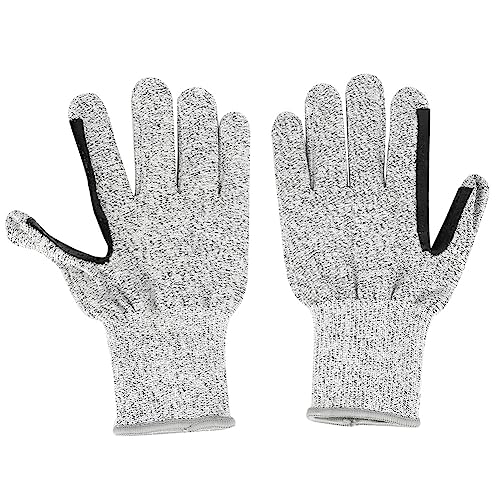 Sunicon Level 5 Cut Resistant Gloves, Cut Proof Work Gloves, HPPE Gel 13 Stitches Firm Grip, Thin Lightweight, Touch Screen Compatible, Breathable for Woodworking, Cutting