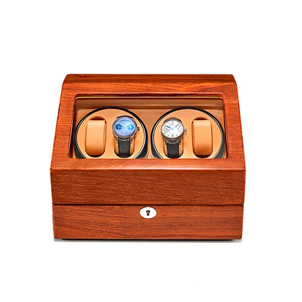 Caricatore Automatico per Orologi, Custodia per Orologi 4+6 con Motori silenziosi, 5 modalità di Rotazione, Alimentazione a Batteria o con Adattatore CA, Carica Orologi per portagi