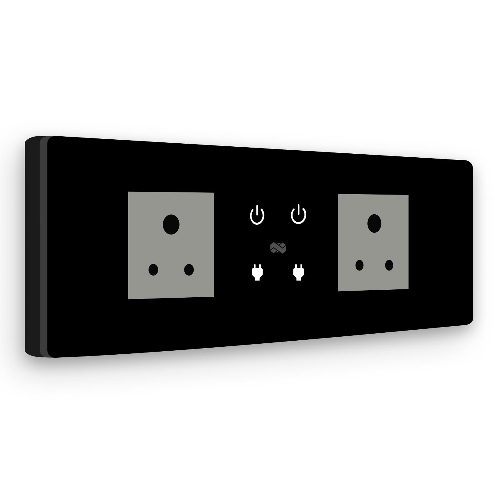 IOTICS Smart Switch Board: 2 x Switch & 2 Smart Plug Module | Finger Touch, Remote, App Control | Voice Compatible with Alexa & Assistant | Home Automation Solution (Black) (B0CXTGCLLJ) Amazon Price History, Amazon Price Tracker