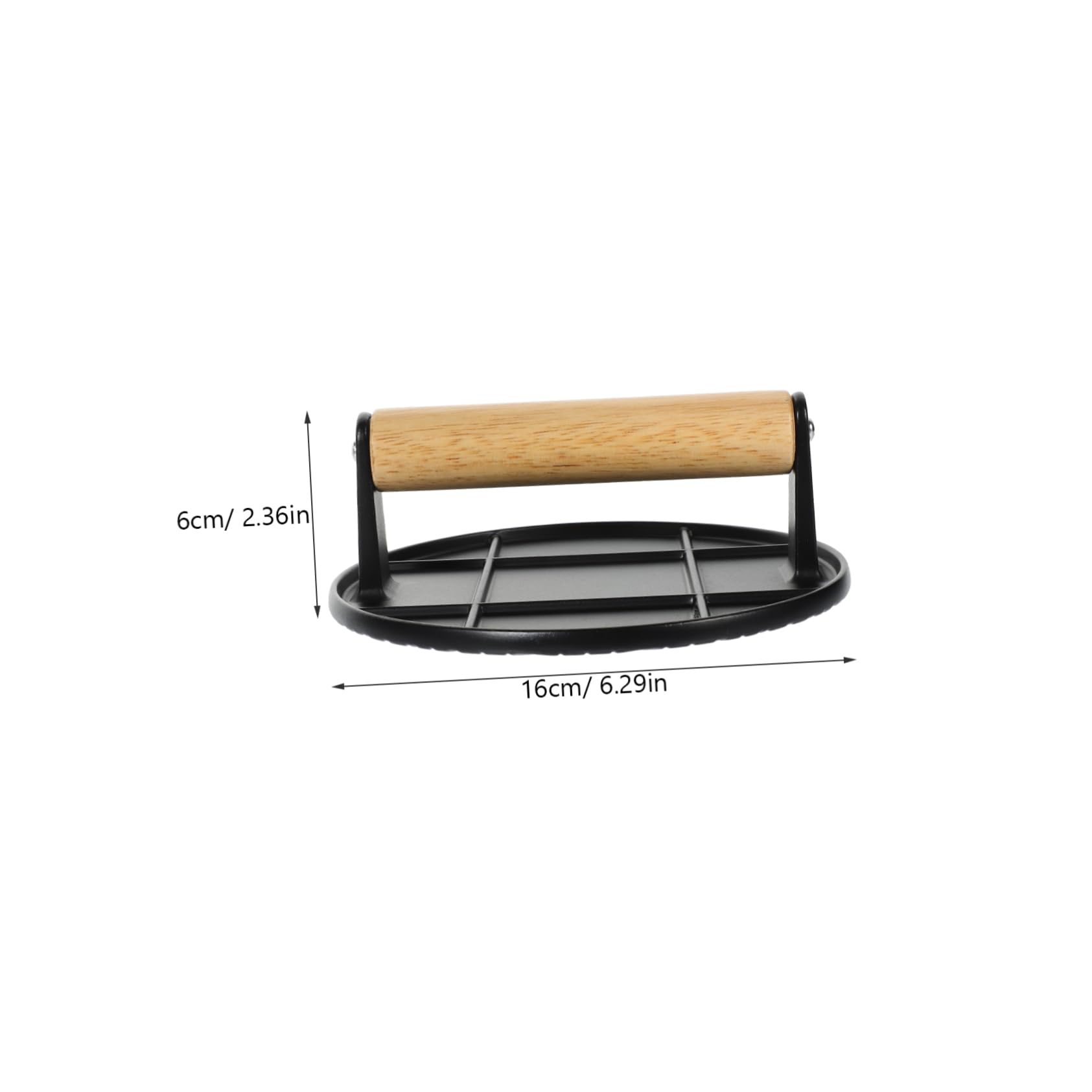 MAGICLULU 5 Piezas Plato para Hornear y Freír Tocino De Pastel De Carne Herramienta para Prensar Carne para Hamburguesas Herramienta De Cocina Aleación De Aluminio