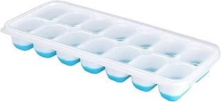1pcs, Silicone Mold, Easy-Release & Flexible With Spill-Resistant Removable Lid, Stackable Trays With Covers(Blue)