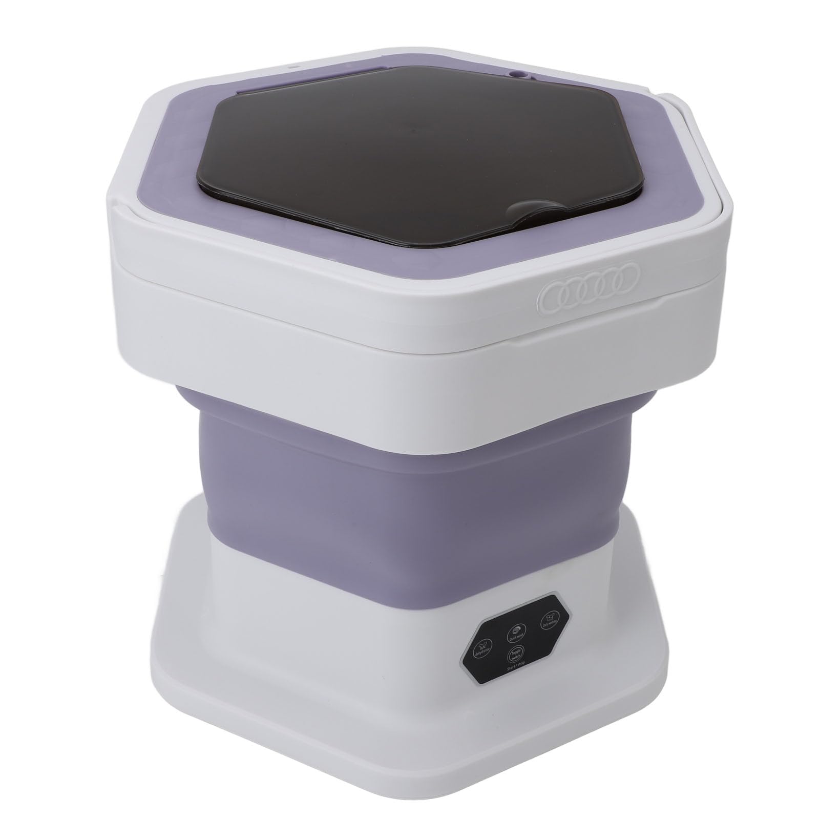 SIXRUN Przenośna Pralka, Mini Pralka Pralnia 8L Składany Projekt dla Ubrania Sockin (PURPLE)