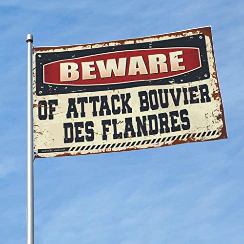 Bandera de Bouvier des Flandres 152x244 cm para habitación y jardín