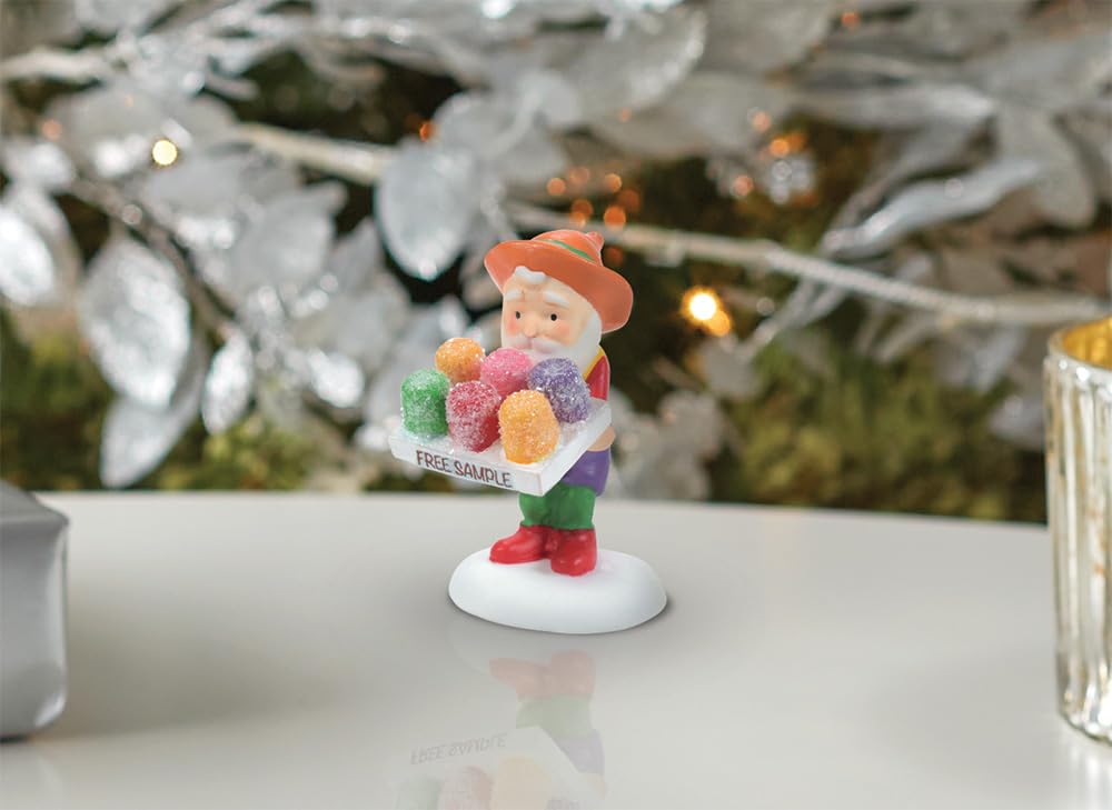 Department 56 North Pole Village Accessories Gingerbread Button Treat Figurine, 1.61 Inch, Multicolor