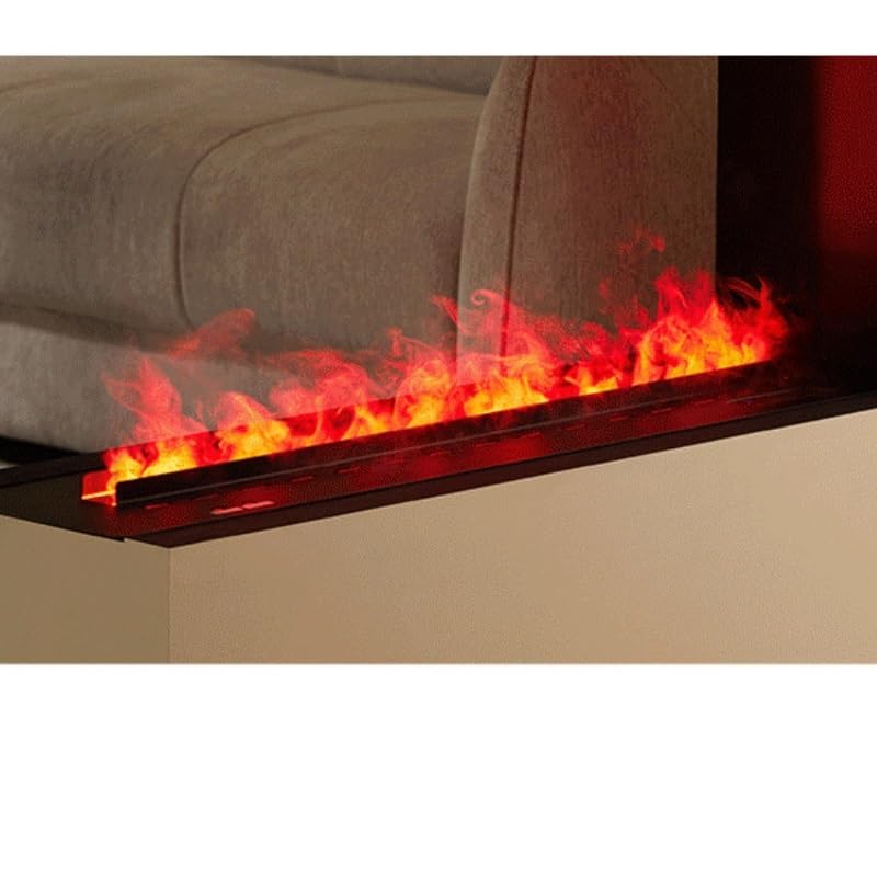 Kominek elektryczny dla pary wodnej, kominek rozpylający 3D, dekoracja nordycka, wbudowany kominek elektroniczny, symulacyjny nawilżacz płomienia, dekoracyjny kominek elektryczny (1800 mm)