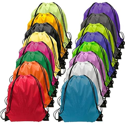 GoodtoU Drawstring Backpack Bulk 48 Pcs 16 Colors Drawstring Backpack Bulk Cinch String Backpacks Cover