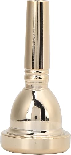 Boquilla de trombón, boquilla de trombón de latón 5G Boquilla de trompeta para trombones tenores (oro 0.500 in)
