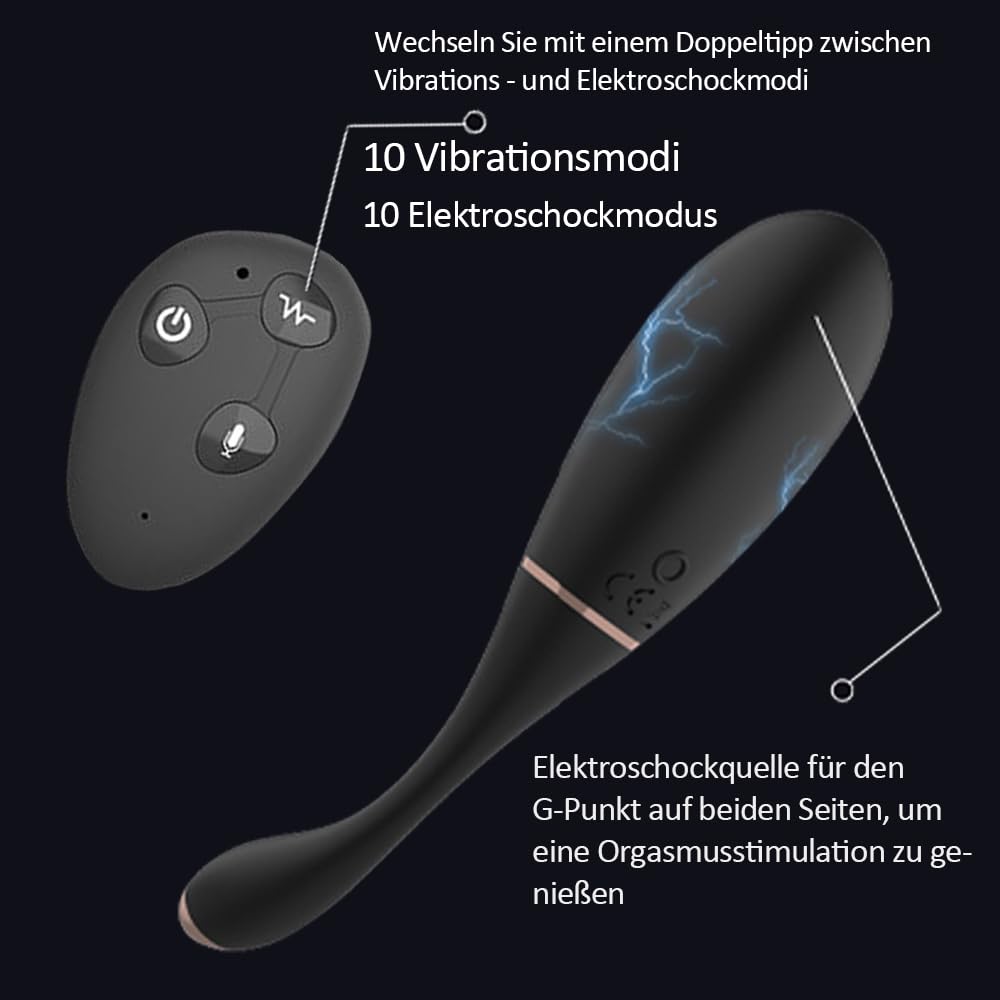 Elektrischer Schock Springen Ei Vibrator Sex toys mit Mehrfrequenz Vibratoren + Elektroschock Funktion & Fernsteuerfunktion SM G-punkt E-stim Vibration Sexspielzeug für Frauen Paare