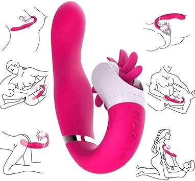 Vibrador para él, doble motor, lentillas de la lengua ...