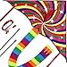Easy to Fly Kite For Kids and Adults, Best Beginner Kite Kit, Rainbow Colors, Best Kite For Beach and Outdoors, Beautiful Kite for Kids Under 10, Large Delta Easy Flyer