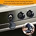 5 + 1 Packs Stove Knob Safety Covers for Child, Childproof Oven Door Lock, Baby Proofing Kitchen Gas Range Oven Knobs Locks, Black