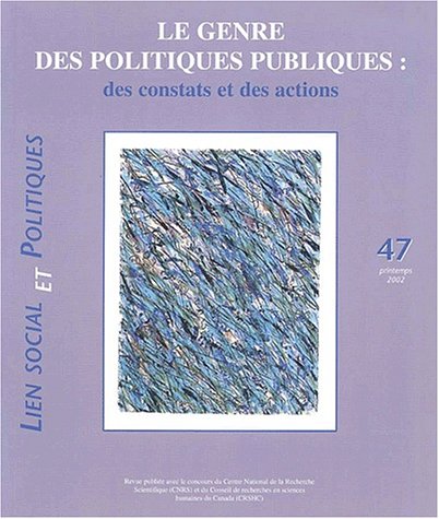 LSP NO.47 : LE GENRE DES POLITIQUES PUBLIQUES [Paperback]