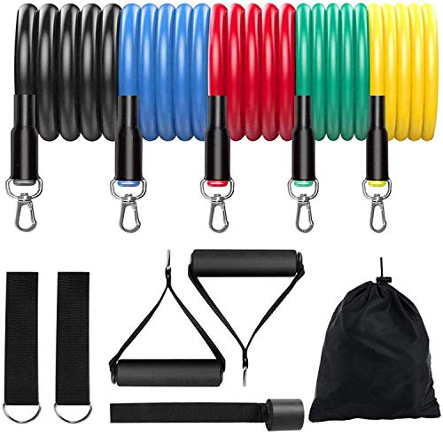 Resistance Bands 11pcs/Set, Resistance Exercise Bands Resistance Loop Bands with Door Anchor, Handle Resistance Bands 11pcs/Set, Resistance Exercise Bands Resistance Loop Bands with Door Anchor, Handle