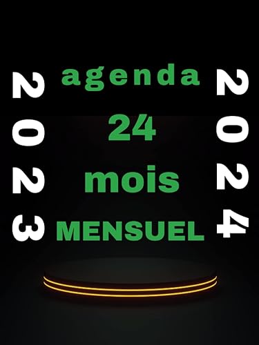 agenda mensuel 2023 2024 24 mois Planificateur mensuel janvier 2023-décembre 2024 Programme triennal pour lusage professionnel ou personnel ...