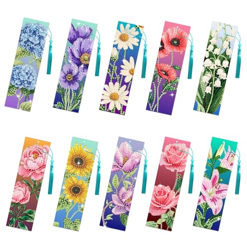 Marque-pages acrylique strass 5D pour ne plus perdre sa page et relaxer l'esprit