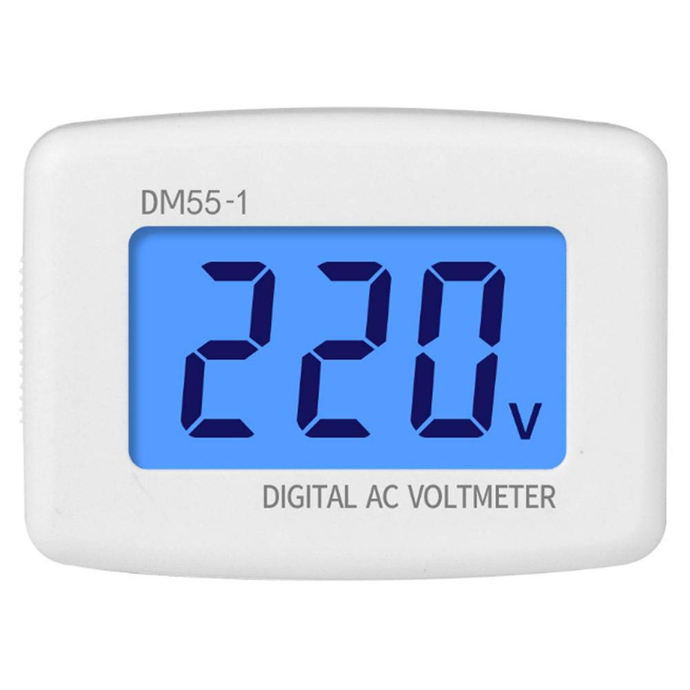 DM55-1-EU cyfrowy woltomierz AC, wysoka dokładność, urządzenia gospodarstwa domowego, wtyczka UE 230 V, 50 Hz