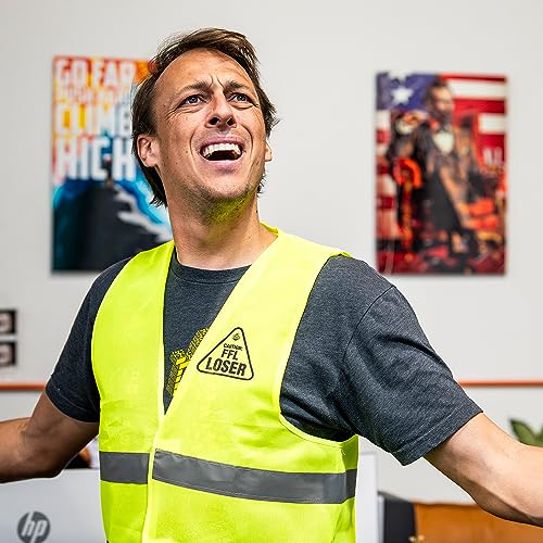 TrophySmack Fantasy Football Loser Vest, Embarrassing Loser Award - Bright Yellow (One-Size-Fits-Most)3