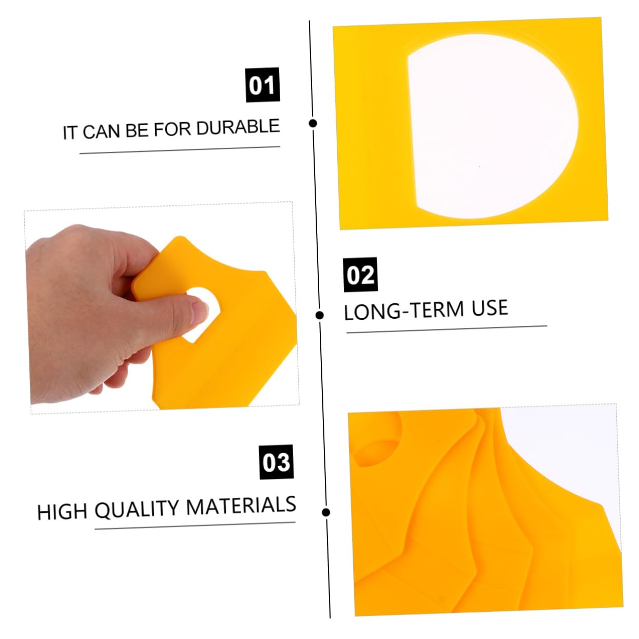 Toddmomy 5Pcs Car Vinyl Squeegee Lightweight Auto Decal Applicator Tool with Felt Edge for Application Surfaces for Car Windows Wall Stickers