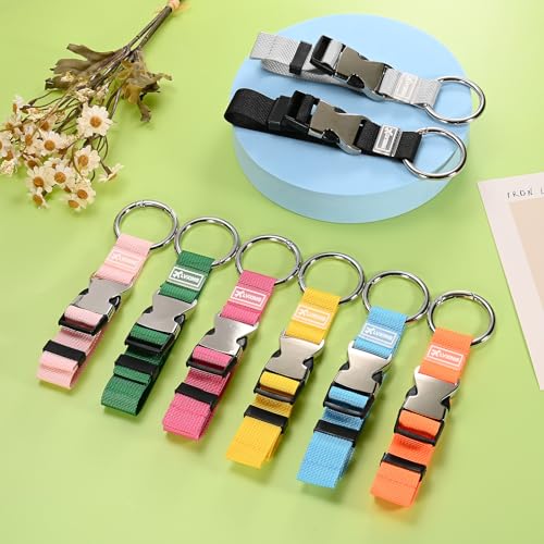 Image of M METERXITY 2-Pack Add A Bag Luggage Strap, Adjustable Suitcase Belt for Connecting Luggage /Backpack /Jacket, Carry Strap with Ring Buckle [Green]