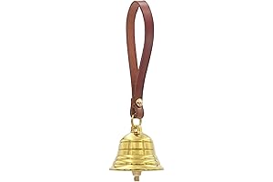 Brass Bells with Genuine Leather Rope