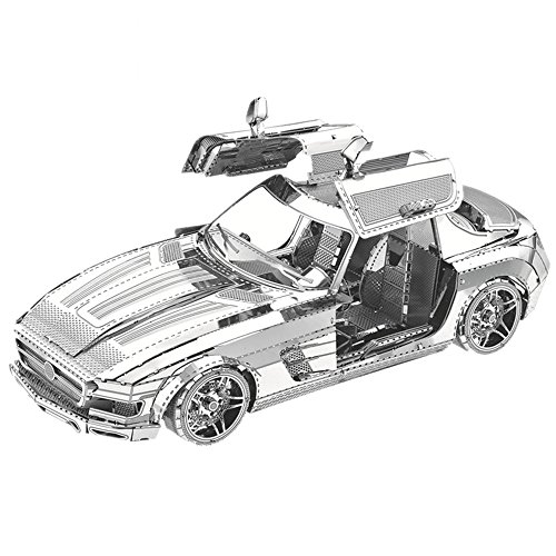 2018 MoTu 3D Metal Nano Puzzle Benz Butterfly Wings Sports Car Assemble Model Kits I22219 DIY 3D Laser Cut Jigsaw Toys For Audit