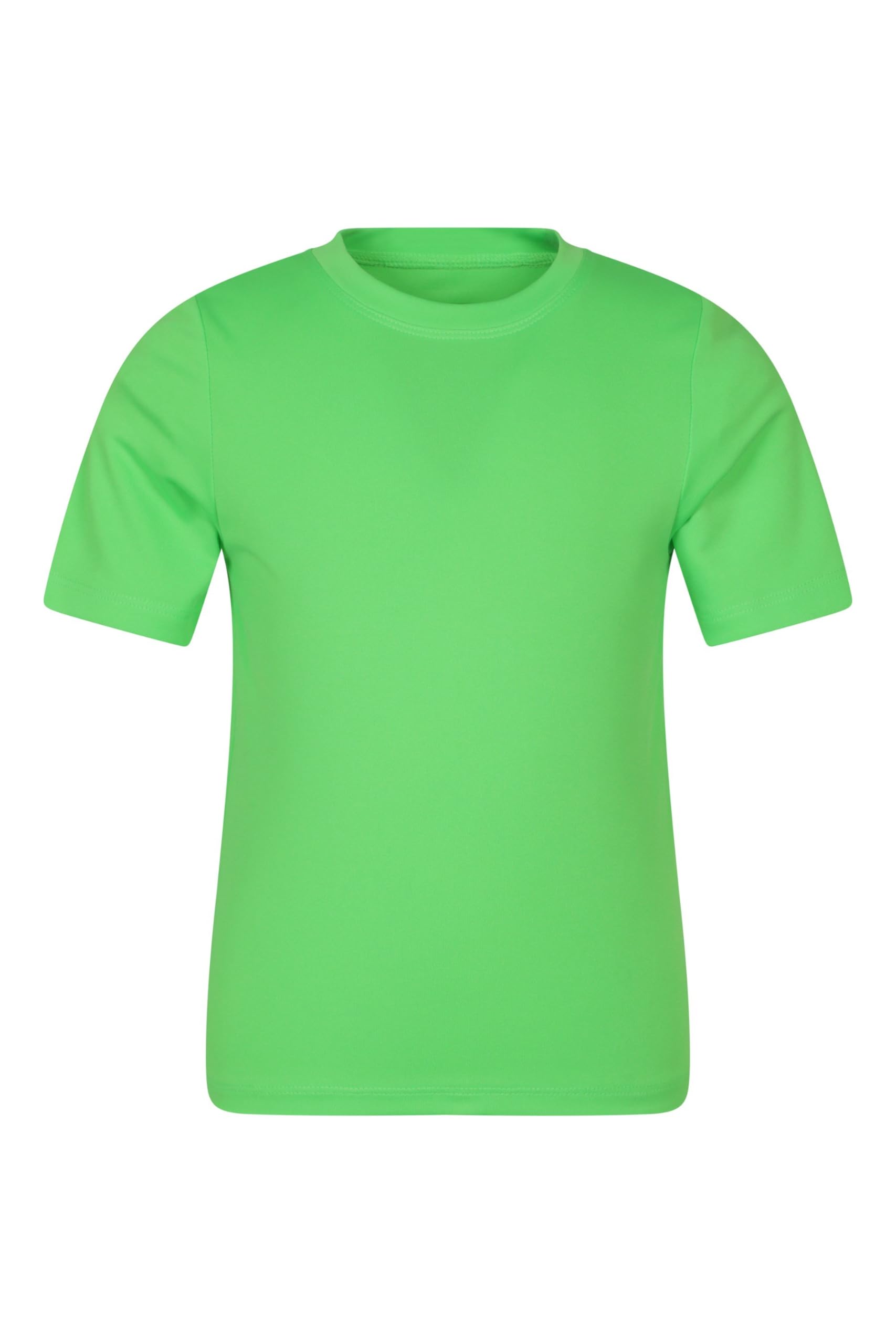 Mountain Warehouse Aqua Kids Swimming T-Shirt - UV Protect Max Tee, Chlorine & Saltwater Resistant, Boys & Girls - Spring Summer, Beach, Pool, Diving, Water Sports Green 5-6y
