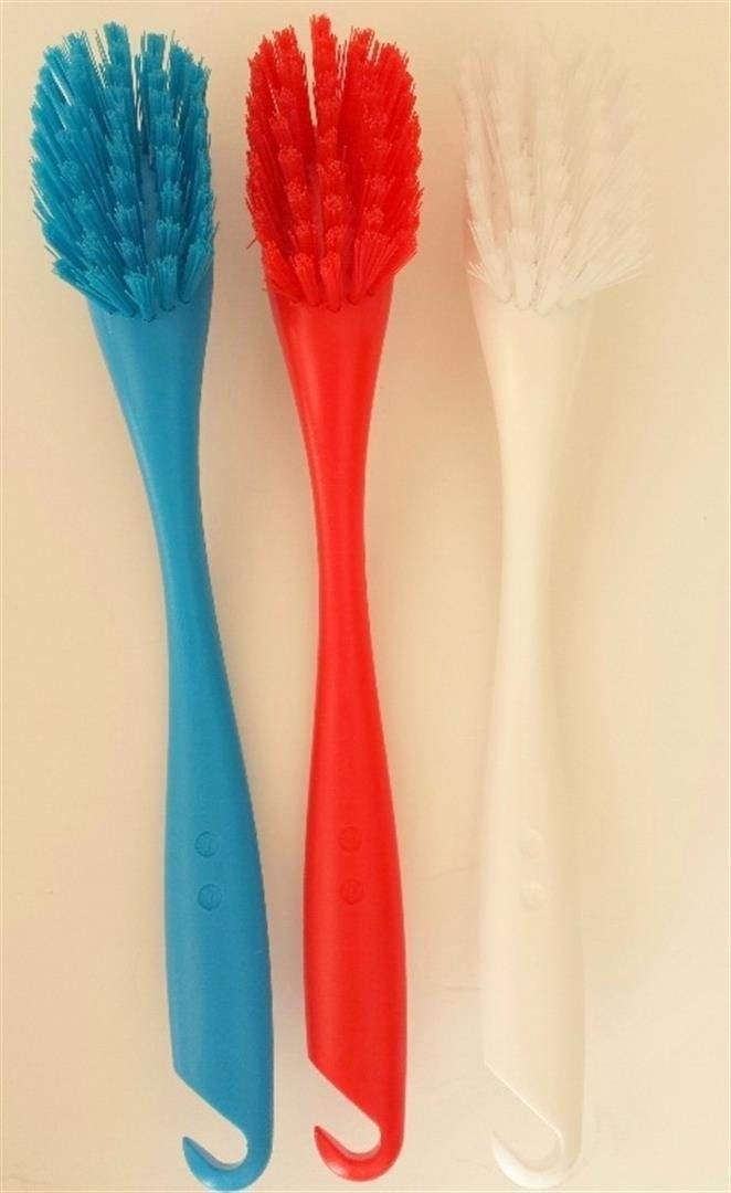 IKEA ANTAGEN Dishwashing Cleaning Brush (Set of 3 - Red, White, Blue)