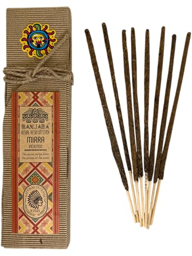 Incienso Banjara Ritual Mirra - Ritual Resin - 8 barritas - HOSTENATURA