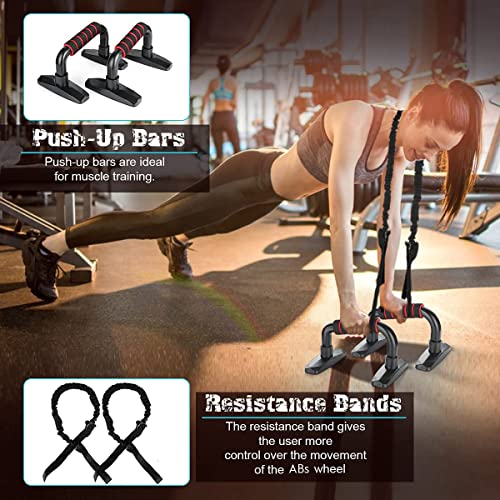 13-in-1-Ab-Roller-Wheel-Kit-Home-Gym-Abs-Workout-Exercise-Equipment-for-MenWomen