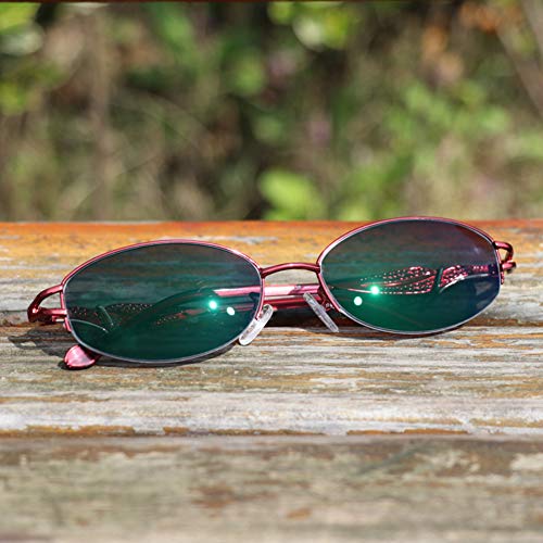 Rxbfd Half Rim Metal Photochromic Progressive Multifocal Womens Reading Glasses,Classic Vintage Oval Ultra-Light Readers #TOP3