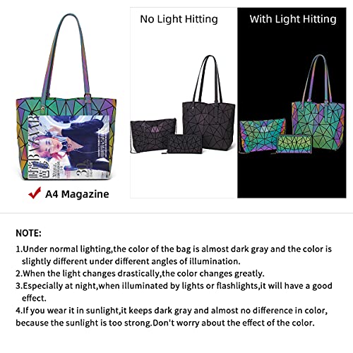 Image of Women Fashion Handbags Wallet Tote Bag Shoulder Bag Top Handle Satchel Purse Set 4pcs
