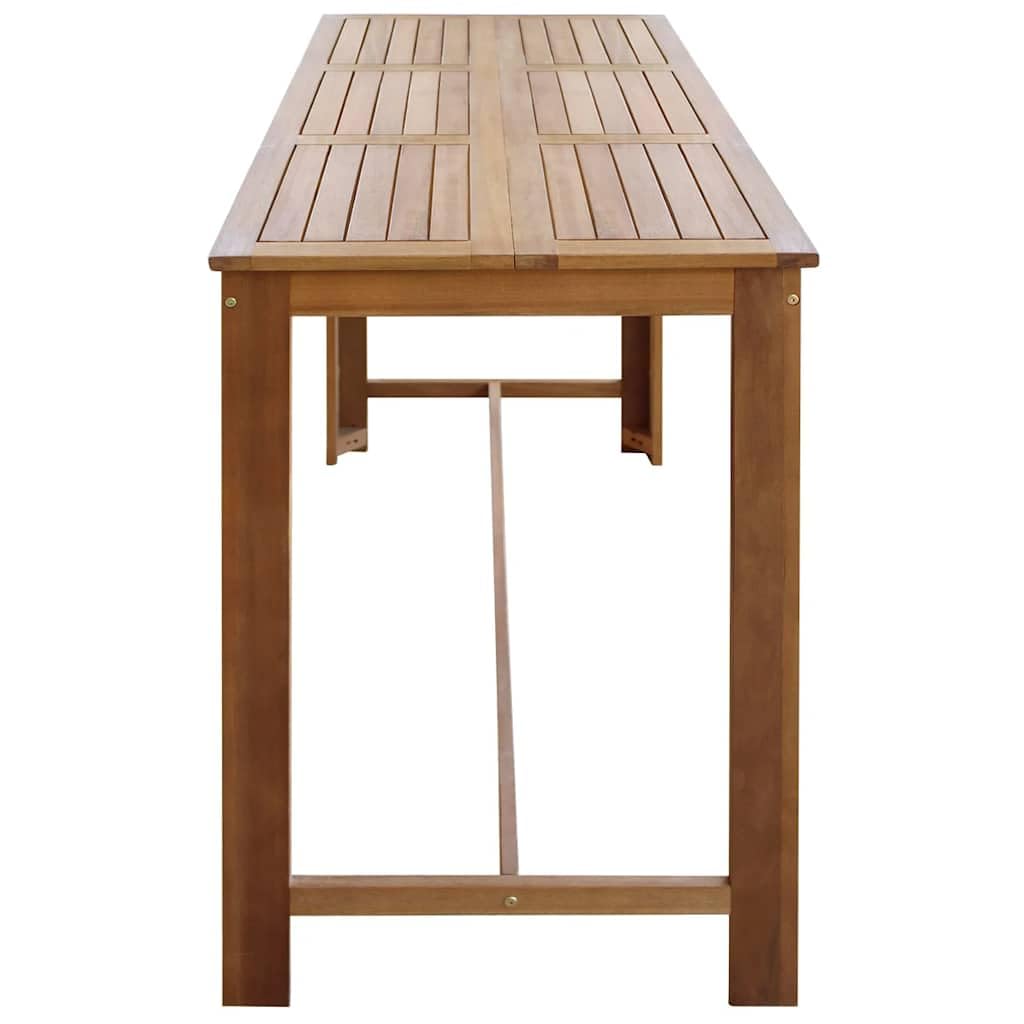 vidaXL Mesa de Bar de Madera Maciza de Acacia 150x70x105 cm